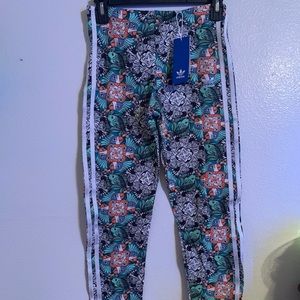 Adidas floral and tropical design leggings
